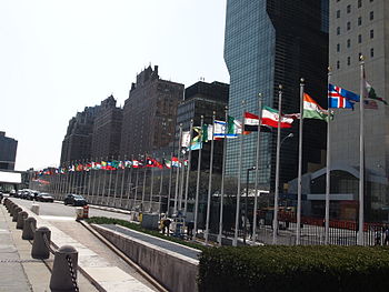 Flags at United Nations Flags at United Nations