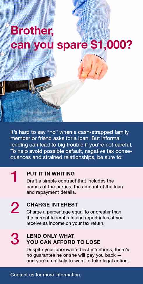 How to lend to relatives